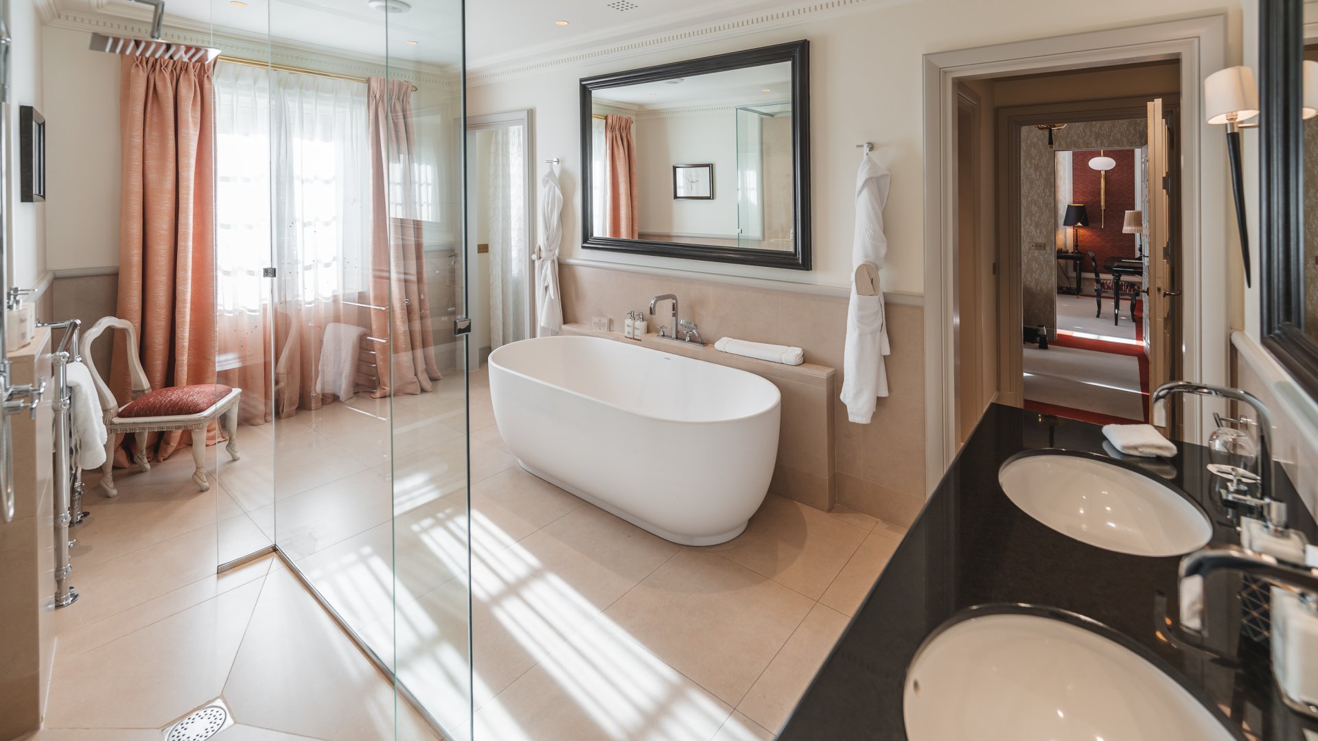 salle de bain suite Hôtel de Pavie