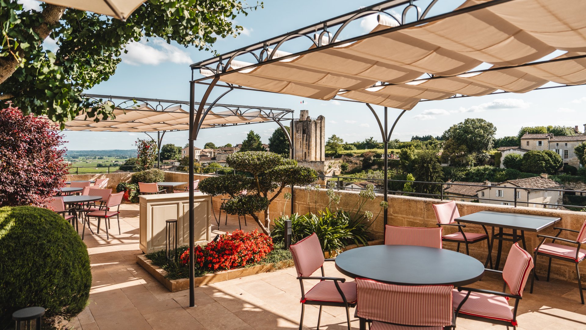 terrasse hôtel de pavie